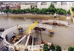 London Eye em Construção (1999)