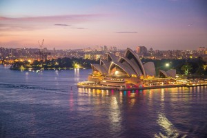 Sydney Opera House, em Sydney, Um dos principais destinos de quem quer fazer intercâmbio na Austrália