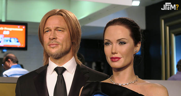 Estátua de Brad Pitt e Angelina Jolie no Madame Tussuads