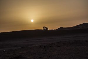 Amanhecer no deserto do Saara