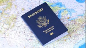 passaporte com visto para os Estados Unidos